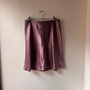 Vince Purple/Pink Midi Skirt, Size Small